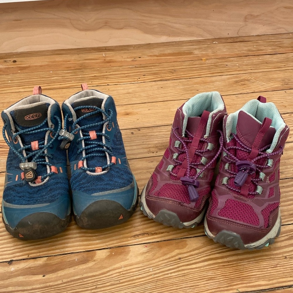 2 pair Girl Hiking Boots